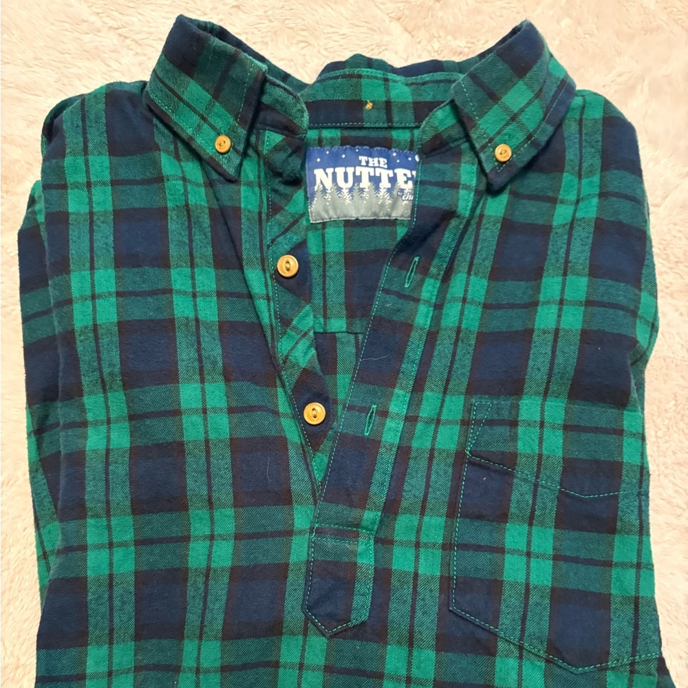 Chubbies Blue and Green Plaid Men's Shirt